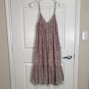 Gap Floral Tiered Cami Sundress Cottagecore Boho Spring Easter Dress